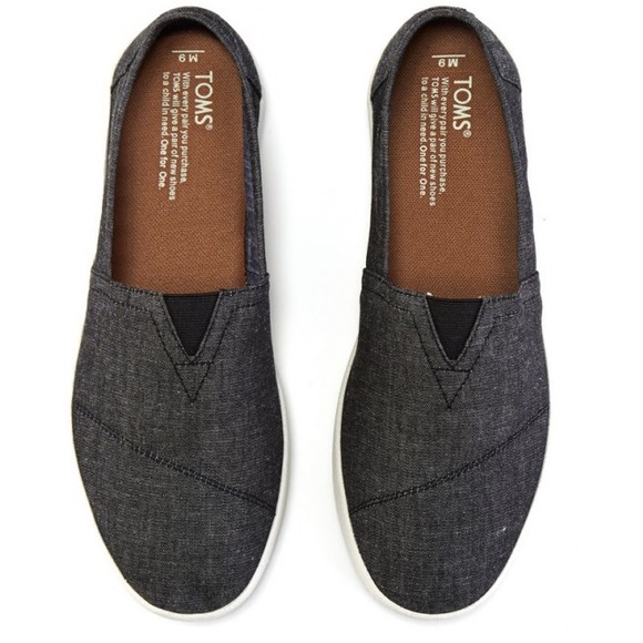 Other - Men’s Toms Black Chambray Flats